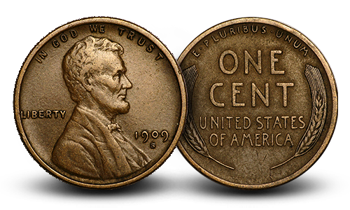 An image of rare pennies and cents