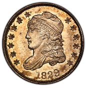 Bust Half Dime (1794-1837) obverse Capped Bust Dime (1809-1837)