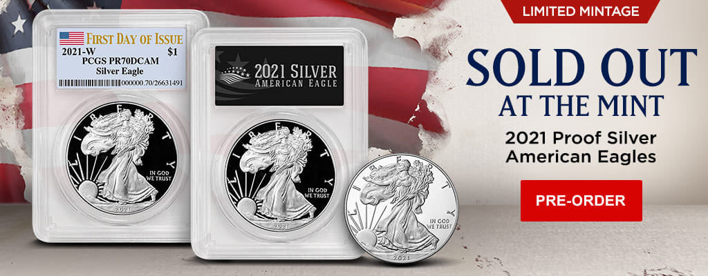 2021 Proof Silver American Eagles