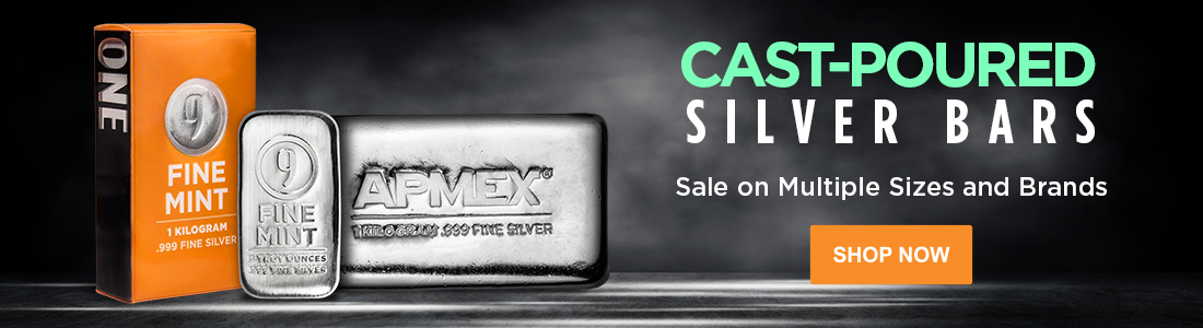 Cast Silver Bars on Sale