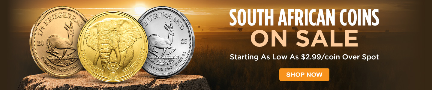 South Africa Gold & Silver Coins on Sale