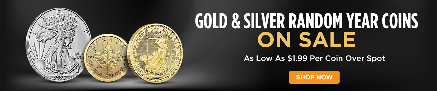 Gold & Silver Random Year Coins on Sale