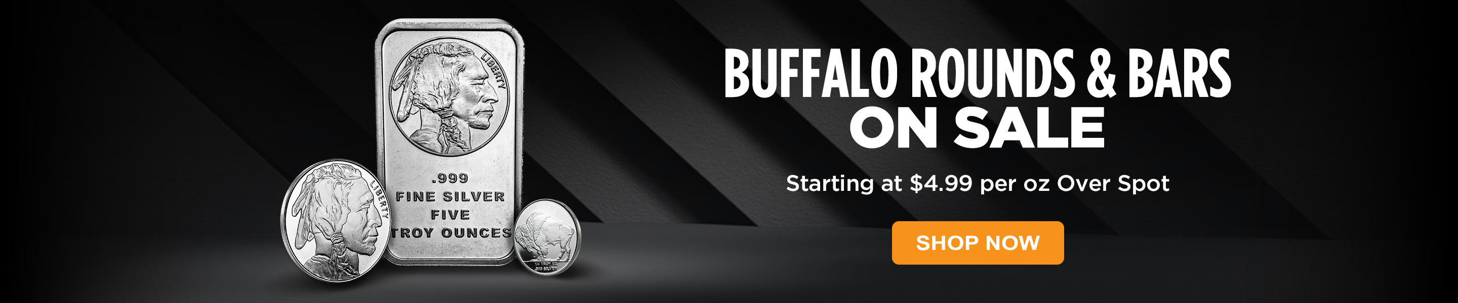 Silver Buffalo Bars & Rounds