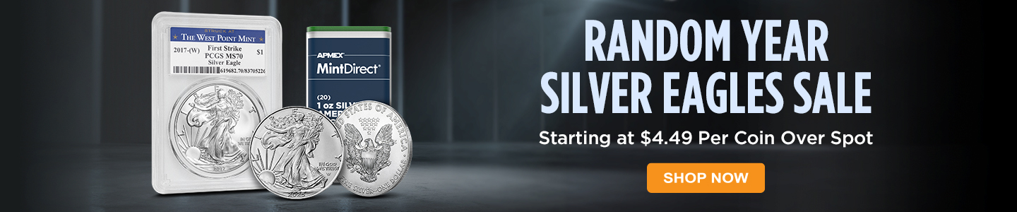 Random Year Silver Eagles on Sale
