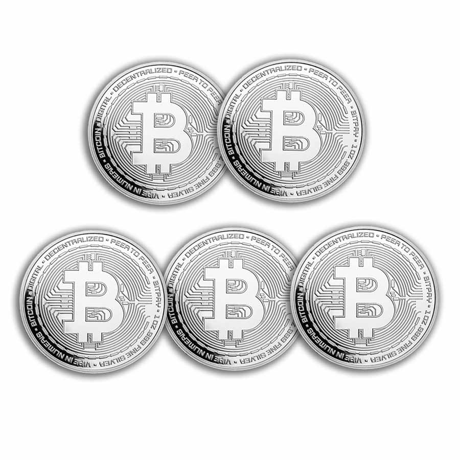 1 oz Silver Round - Bitcoin (Lot of 5 Rounds) | eBay