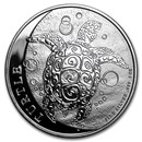 2017 Niue 1 oz Silver $2 Hawksbill Turtle