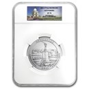 2011-P 5 oz Silver ATB Gettysburg SP-70 NGC