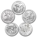 2016 5-Coin 5 oz Silver ATB Set (America the Beautiful)