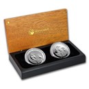 2017 Australia Silver Kookaburra 2-Coin Set BU/Proof