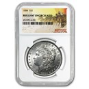 1884 Stage Coach Silver Dollar BU NGC