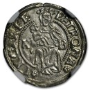 1500s KB Hungary Silver Denar AU-58 NGC (Random)