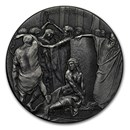 2018 2 oz Silver Coin - Biblical Series (Jesus Scourged)
