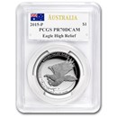2015 Australia 1 oz Silver Wedge Tailed Eagle PR-70 PCGS (HR)