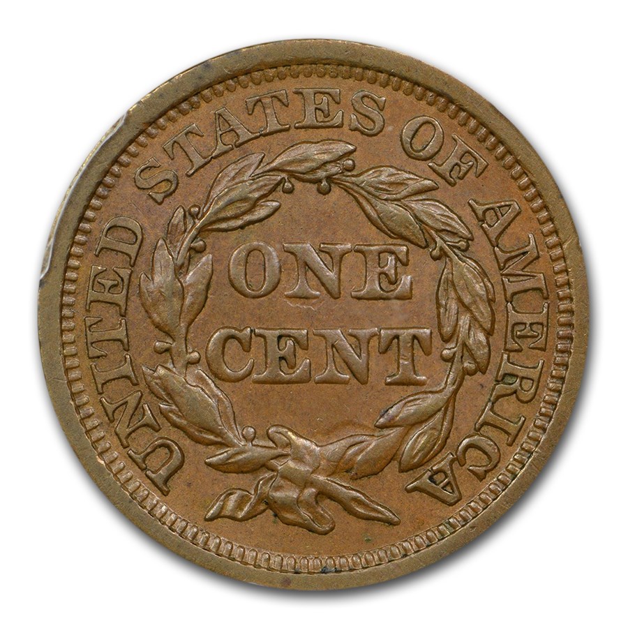 1857 (None) Phil Braided Hair Large Cent Large Date Value