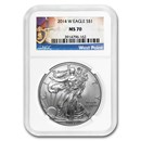 2014 (W) American Silver Eagle MS-70 NGC