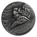 2019 2 oz Silver Coin - Biblical Series (Samson Slays the Lion)