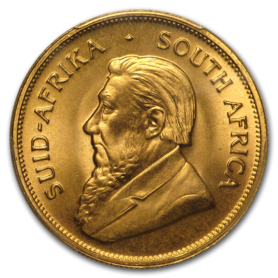 Buy 1976 South Africa 1 oz Gold Krugerrand MS-67 PCGS Coin ...