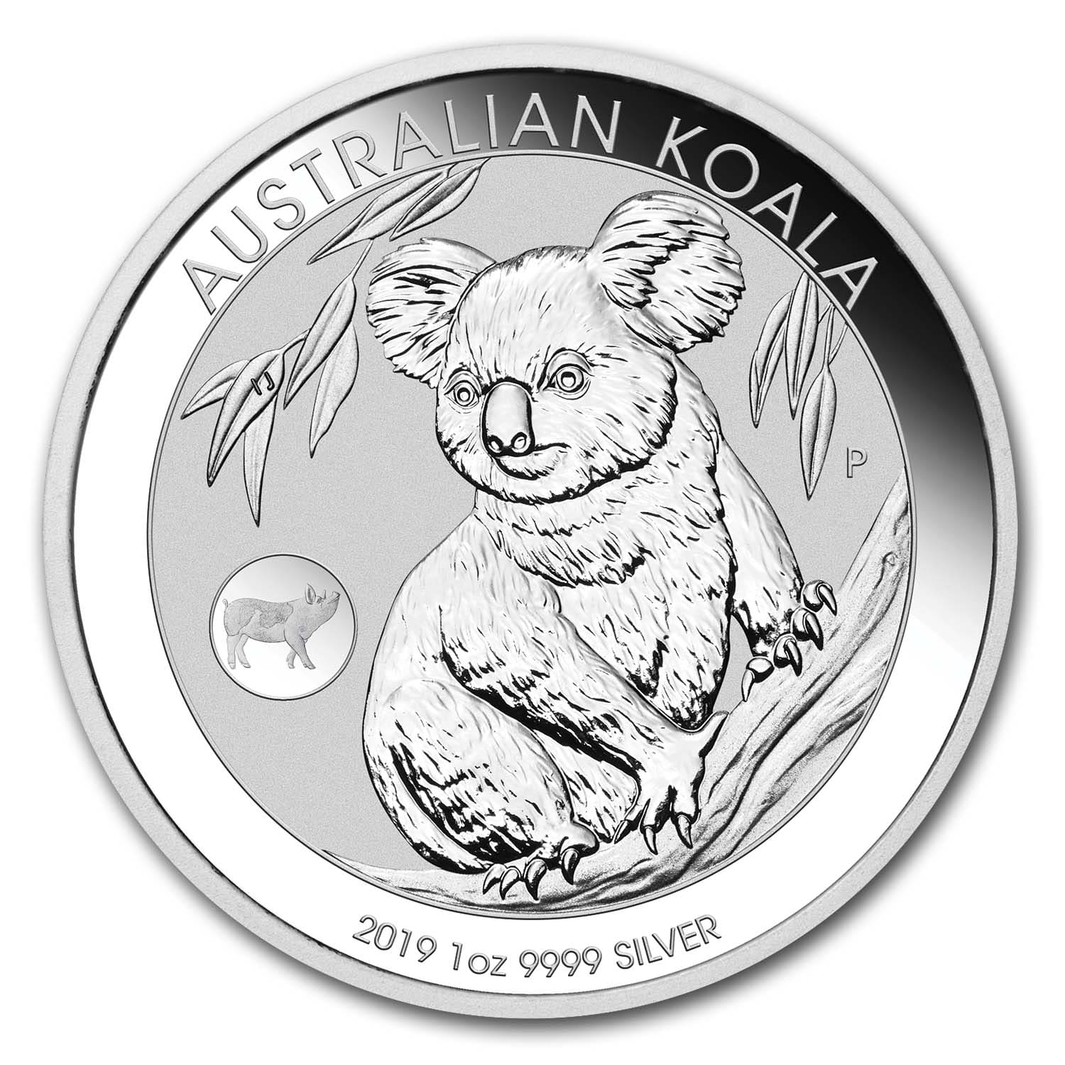2018 AUSTRALIAN SILVER KOALA Dog Privy 1 oz BU
