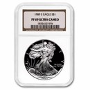 1989-S Proof American Silver Eagle PF-69 NGC