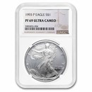 1993-P Proof American Silver Eagle PF-69 NGC