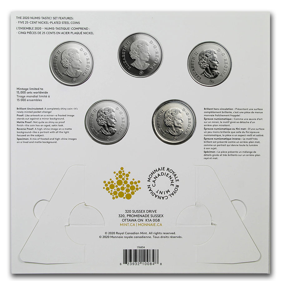 SKU#208022 2020 25-Cent Connecting Canada 3-Coin Set