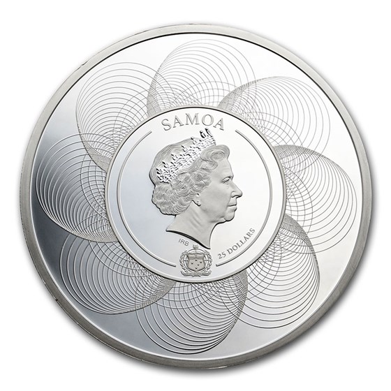 2020 Samoa 888 gram Silver Chinese Zodiac Lunar Calendar For Sale