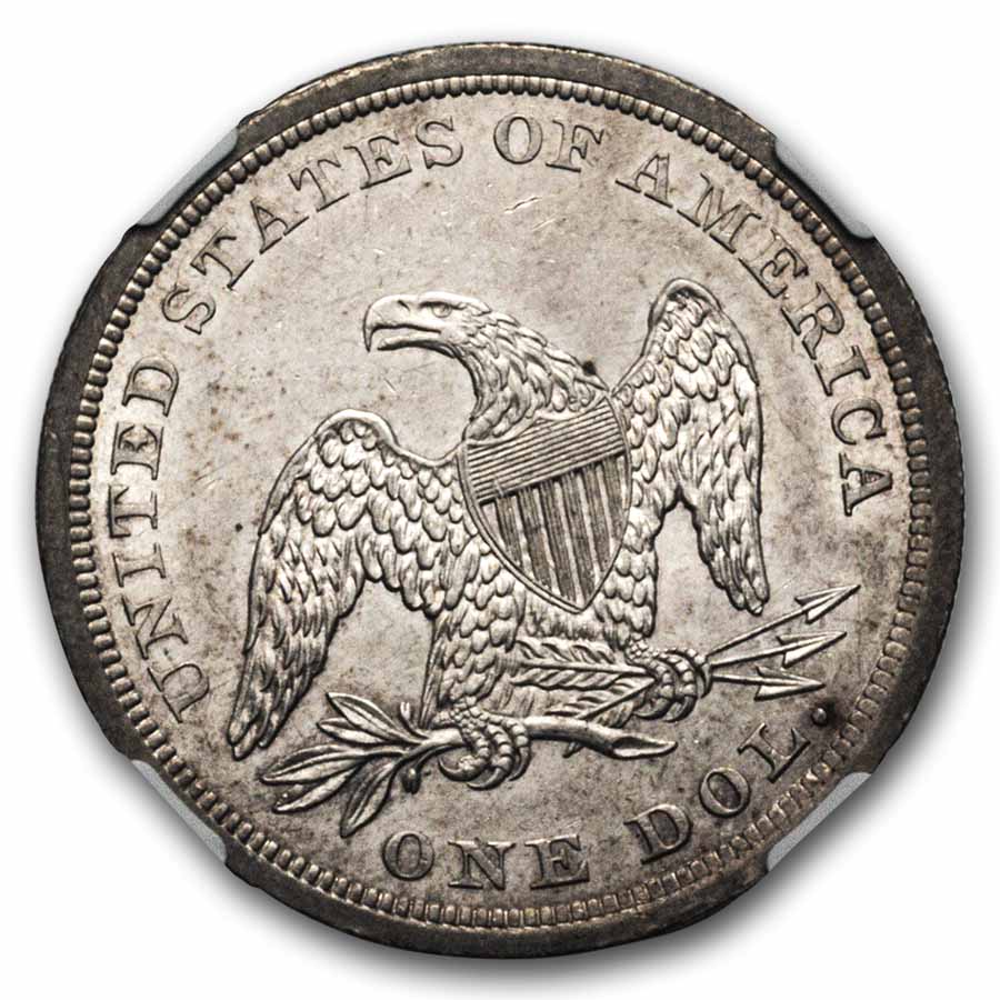 1840 Liberty Seated Dollar MS-62 NGC