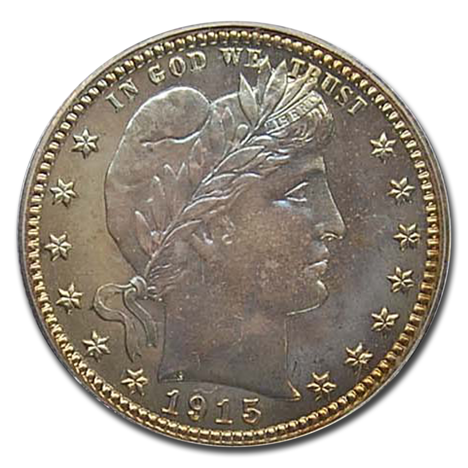 1915 Barber Quarter PR-67 PCGS CAC - Picture 2 of 3