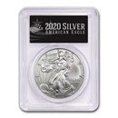 2020 (S) American Silver Eagle MS-70 PCGS (FS, Black Label)