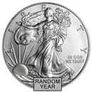 1 oz American Silver Eagle Coin BU (Random Year)
