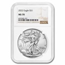2022 American Silver Eagle MS-70 NGC