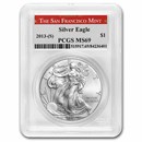 2013 (S) Silver Eagle MS-69 PCGS (San Francisco Label)
