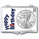 2026 1 oz Silver Eagle - w/Snap-Lock Holder, Happy Birthday