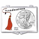 2026 1 oz Silver Eagle - w/Snap-Lock, Graduation Tassel Design