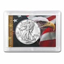 2026 1 oz Silver Eagle - w/Harris Holder, American Flag & Eagle