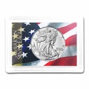 2026 1 oz Silver Eagle - w/Harris Holder, American Flag Design
