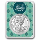 2026 1 oz Silver Eagle - w/Happy Father's Day, Argyle, In TEP
