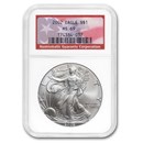 2002 American Silver Eagle MS-69 NGC (American Flag Label)
