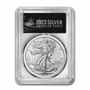 2023-W Burnished Silver Eagle SP-70 PCGS (AR, Black)