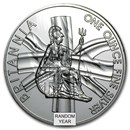 1 oz Silver Britannia BU (Abrasions, Random Year)
