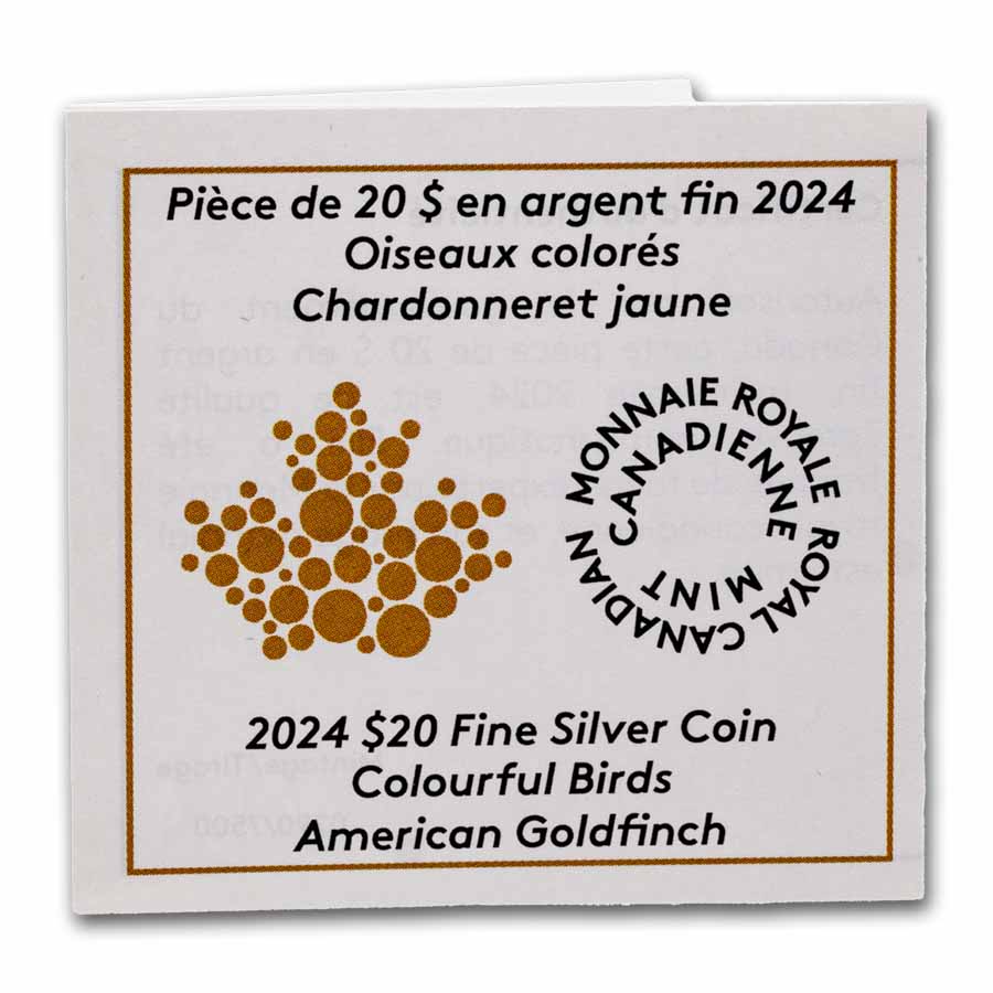2024 Canada 1 oz Silver $20 Colorful Birds: American Goldfinch | eBay
