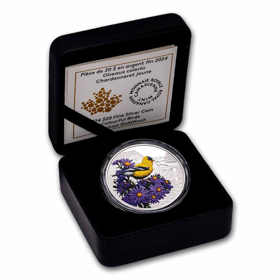 2024 Canada 1 oz Silver $20 Colorful Birds: American Goldfinch | eBay