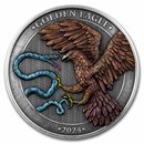 2024 Malta 2 oz Silver 10 Euro Golden Eagle Limited Edition