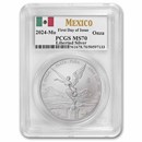 2024 Mexico 1 oz Silver Libertad MS-70 PCGS (FDI)