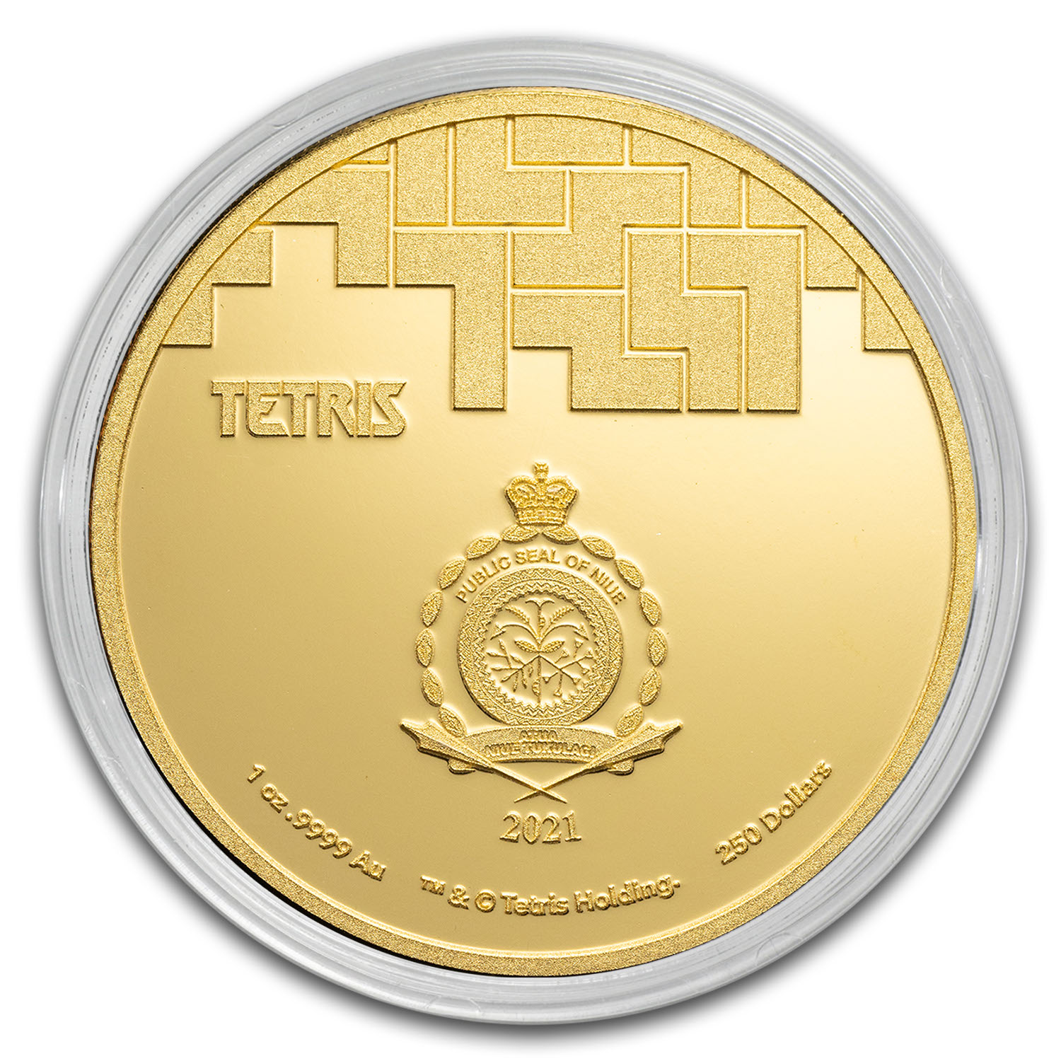 2021 Niue 1 oz Gold $250 Tetris™ Cathedral Proof (Coin Only) | eBay