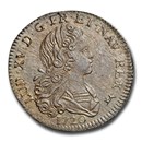 1720-A France Silver 1/3 Ecu Louis XV AU-58 NGC