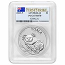 2025 Australia 1 oz Silver Koala PCGS MS-70 (First Strike)