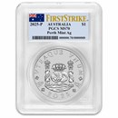 2025 AUS 1 oz Silver Proclamation Ann. Pillar Dollar MS-70 FS