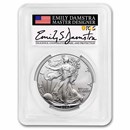 2025-W Burnished Silver Eagle SP-70 PCGS (AR, Damstra)