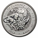 2 oz Silver Tudor Beasts BU (Random, Abrasions)